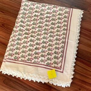 Roberta Roller Rabbit Crochet Trim Coverlet.